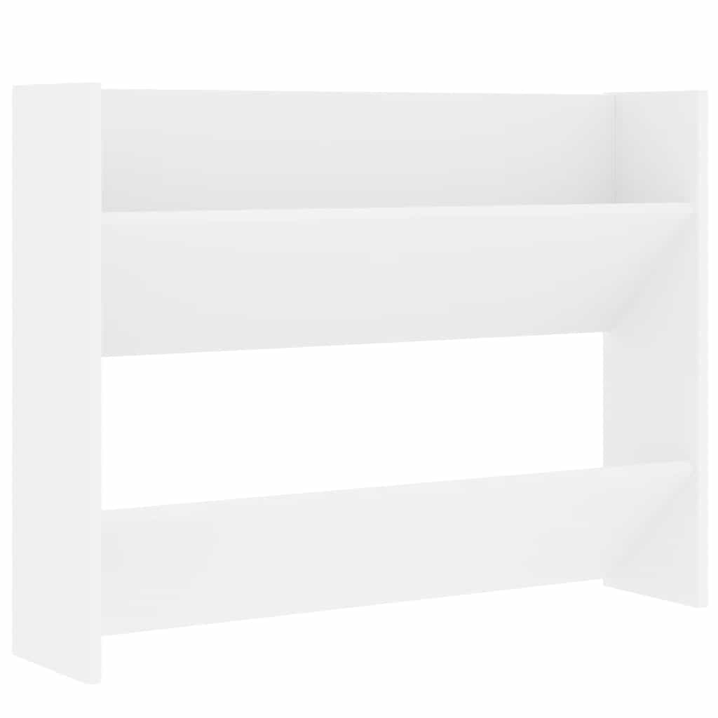 Wand-Schuhschrank Weiß 80x18x60 cm Holzwerkstoff