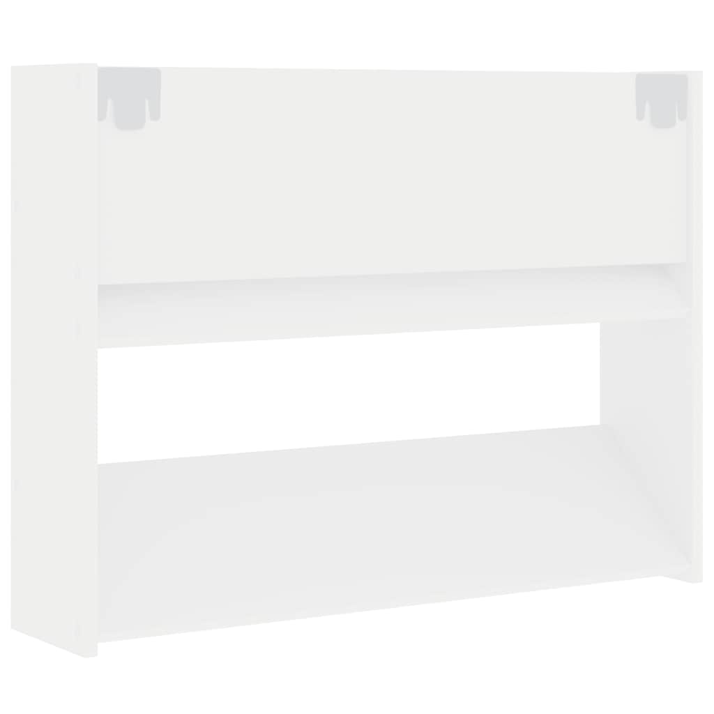 Wand-Schuhschrank Weiß 80x18x60 cm Holzwerkstoff