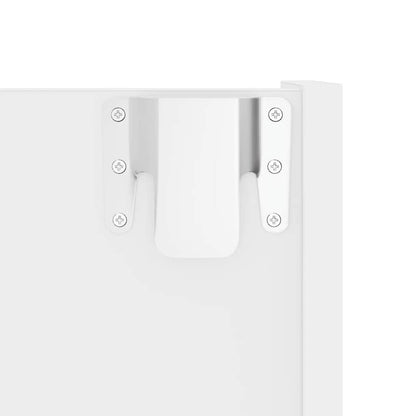 Wand-Schuhschrank Weiß 80x18x60 cm Holzwerkstoff