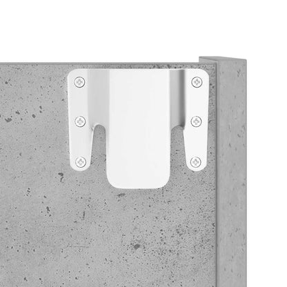 Wand-Schuhschränke 2 Stk. Betongrau 80x18x60 cm Holzwerkstoff