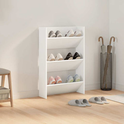 Wand-Schuhschrank Weiß 60x18x90 cm Holzwerkstoff