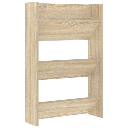Wand-Schuhschränke 2 Stk. Sonoma-Eiche 60x18x90cm Holzwerkstoff