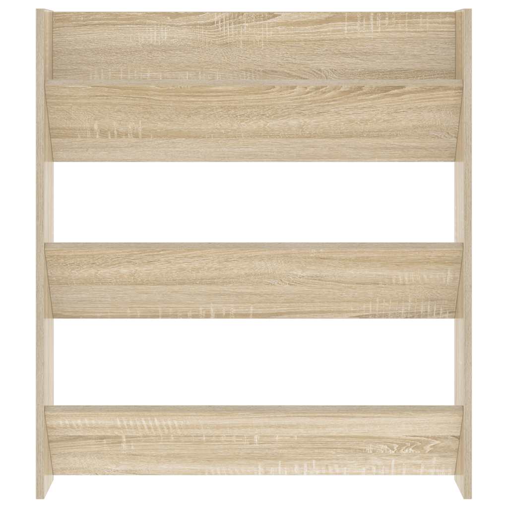 Wand-Schuhschrank Sonoma-Eiche 80x18x90 cm Holzwerkstoff