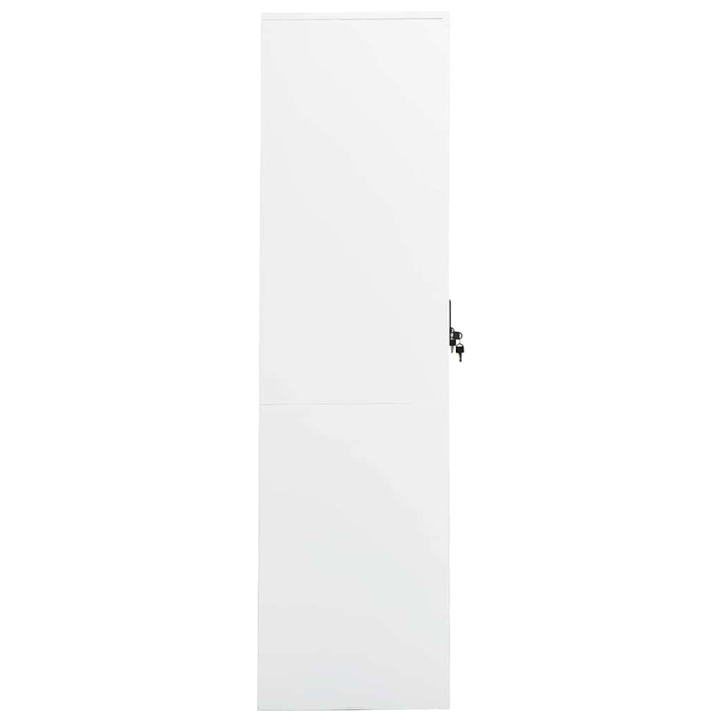 Kleiderschrank Weiß 80x50x180 cm Stahl