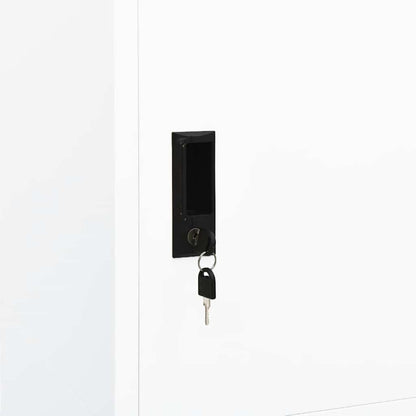 Kleiderschrank Weiß 80x50x180 cm Stahl