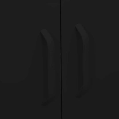 Lagerschrank Schwarz 80x35x101,5 cm Stahl