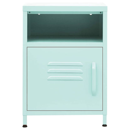 Nachttisch Minzgrün 35x35x51 cm Stahl