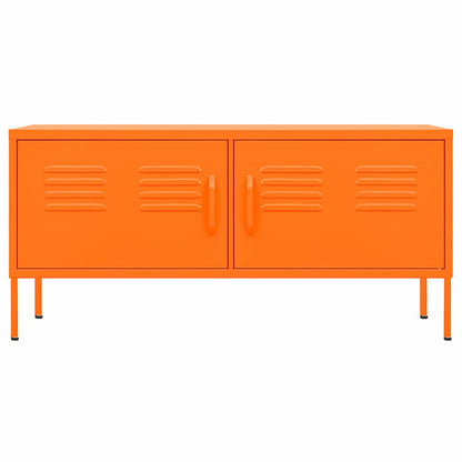 TV-Schrank Orange 105x35x50 cm Stahl