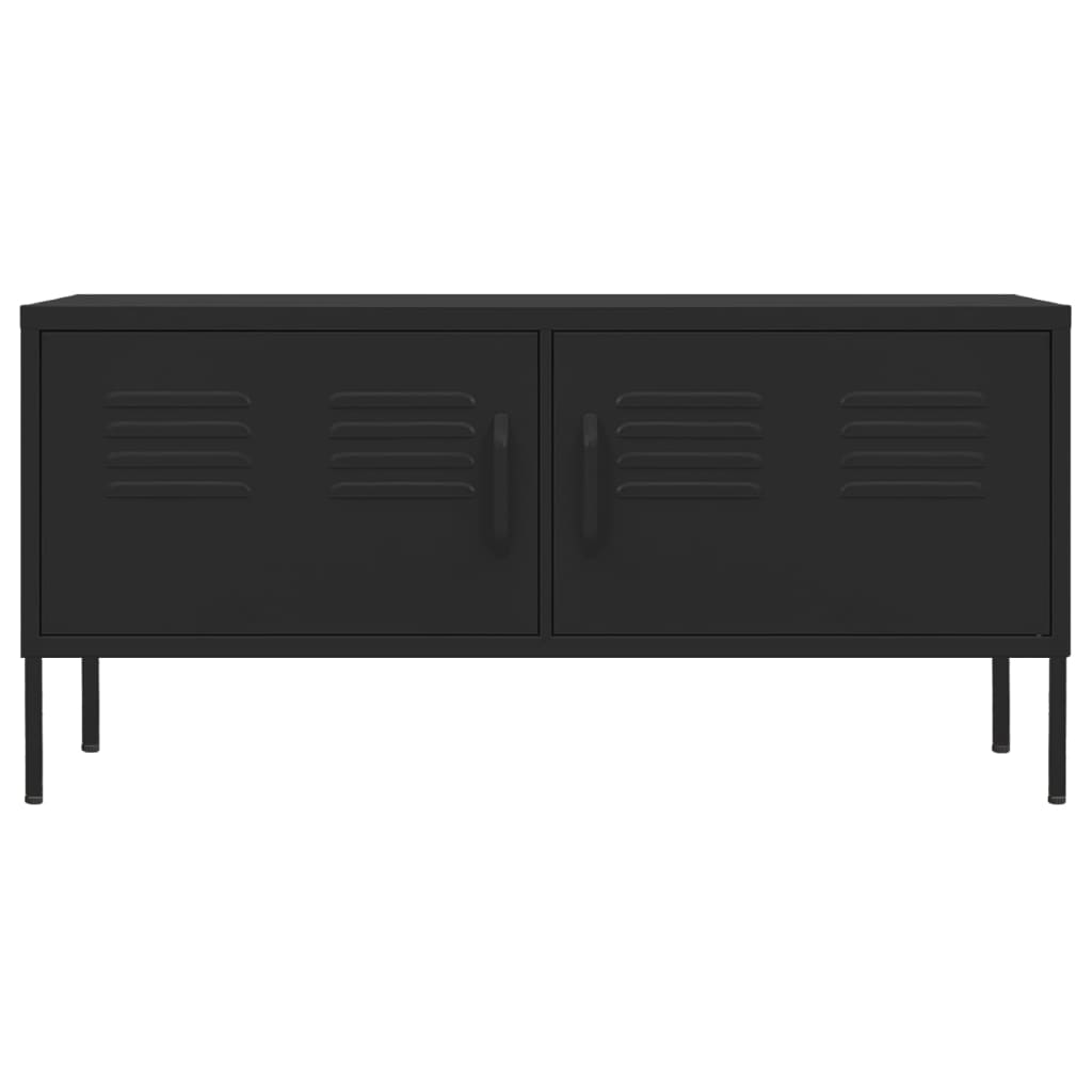 TV-Schrank Schwarz 105x35x50 cm Stahl