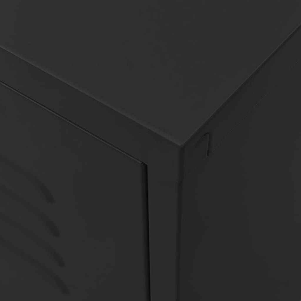 TV-Schrank Schwarz 105x35x50 cm Stahl