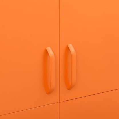 Kleiderschrank Orange 90x50x180 cm Stahl