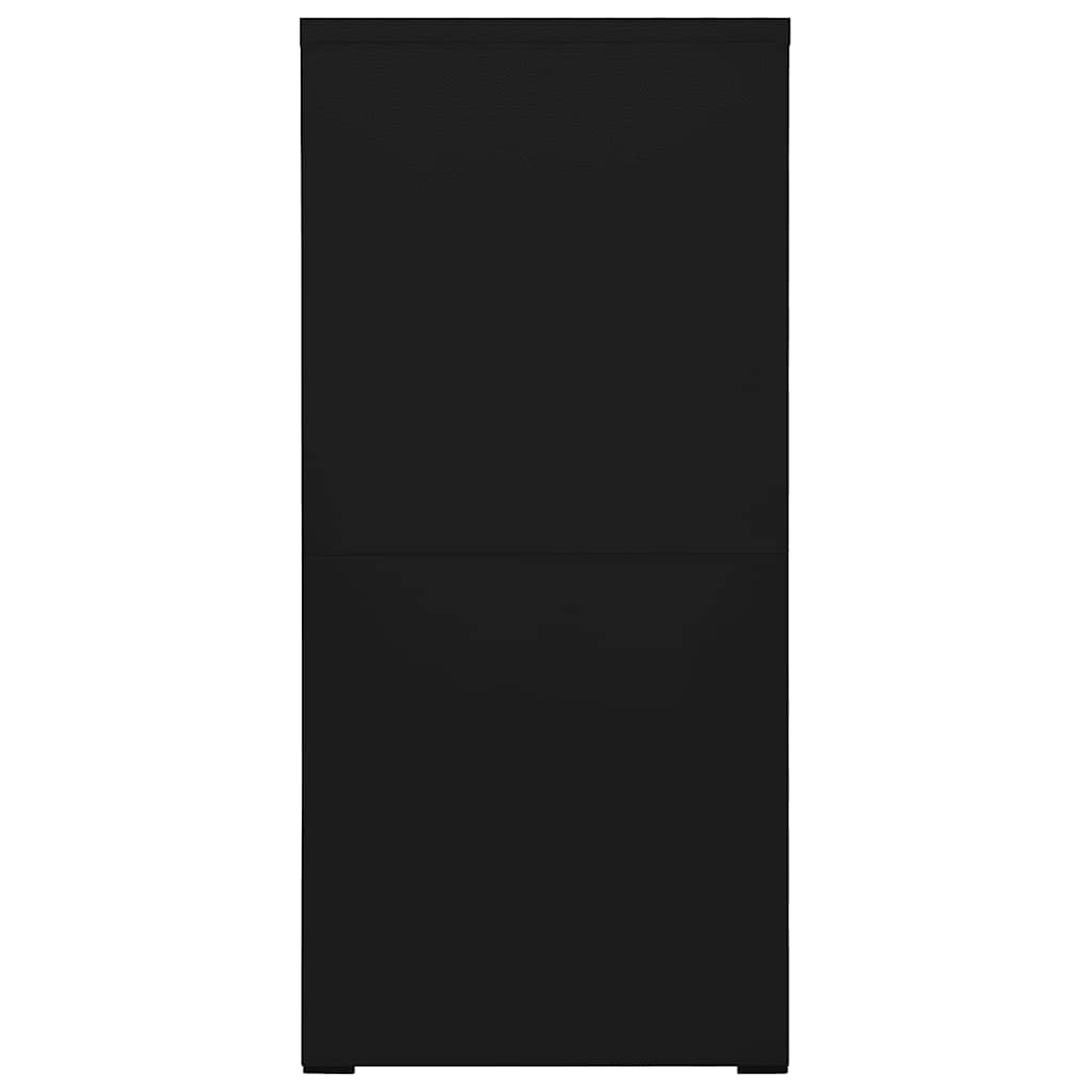 Aktenschrank Schwarz 46x62x133 cm Stahl