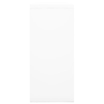 Schrank mit Schiebetür Weiß 90x40x90 cm Stahl