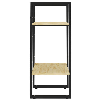 Bücherregal 2 Böden 40x30x70 cm Massivholz Kiefer