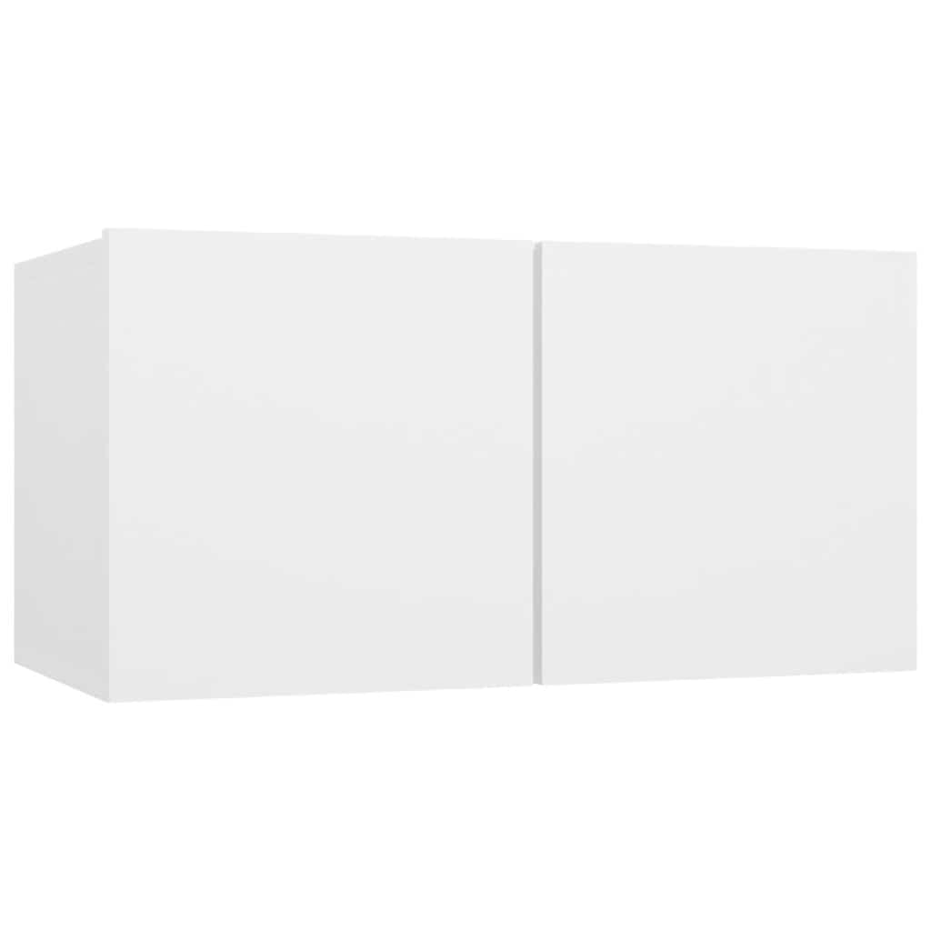 4-tlg. TV-Schrank-Set Weiß Holzwerkstoff