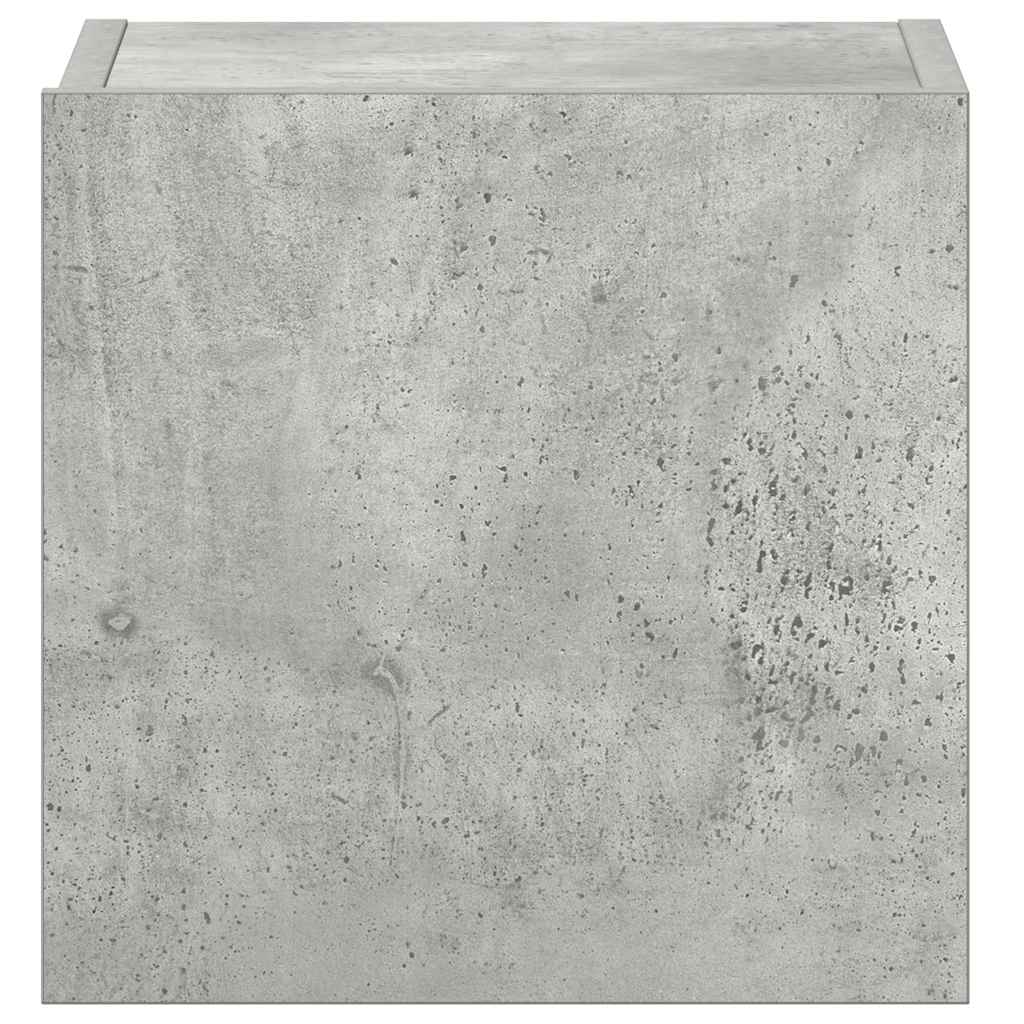 3-tlg. TV-Schrank-Set Betongrau Holzwerkstoff