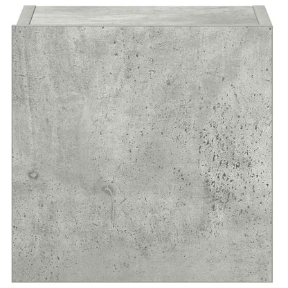 3-tlg. TV-Schrank-Set Betongrau Holzwerkstoff