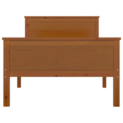 Massivholzbett Honigbraun Kiefernholz 100x200 cm