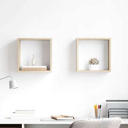 Würfelregale 2 Stk. Sonoma-Eiche 30x15x30 cm