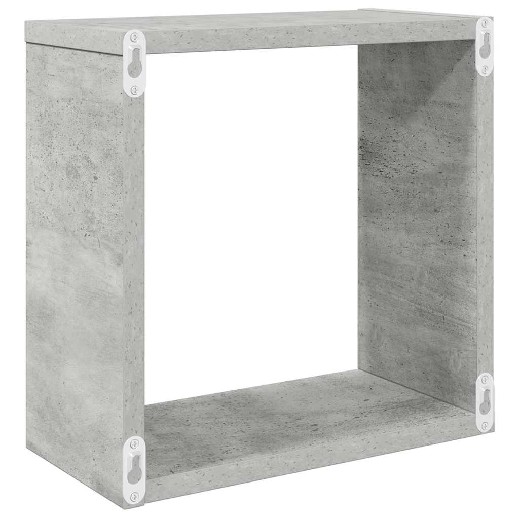 Würfelregale 4 Stk. Betongrau 30x15x30 cm