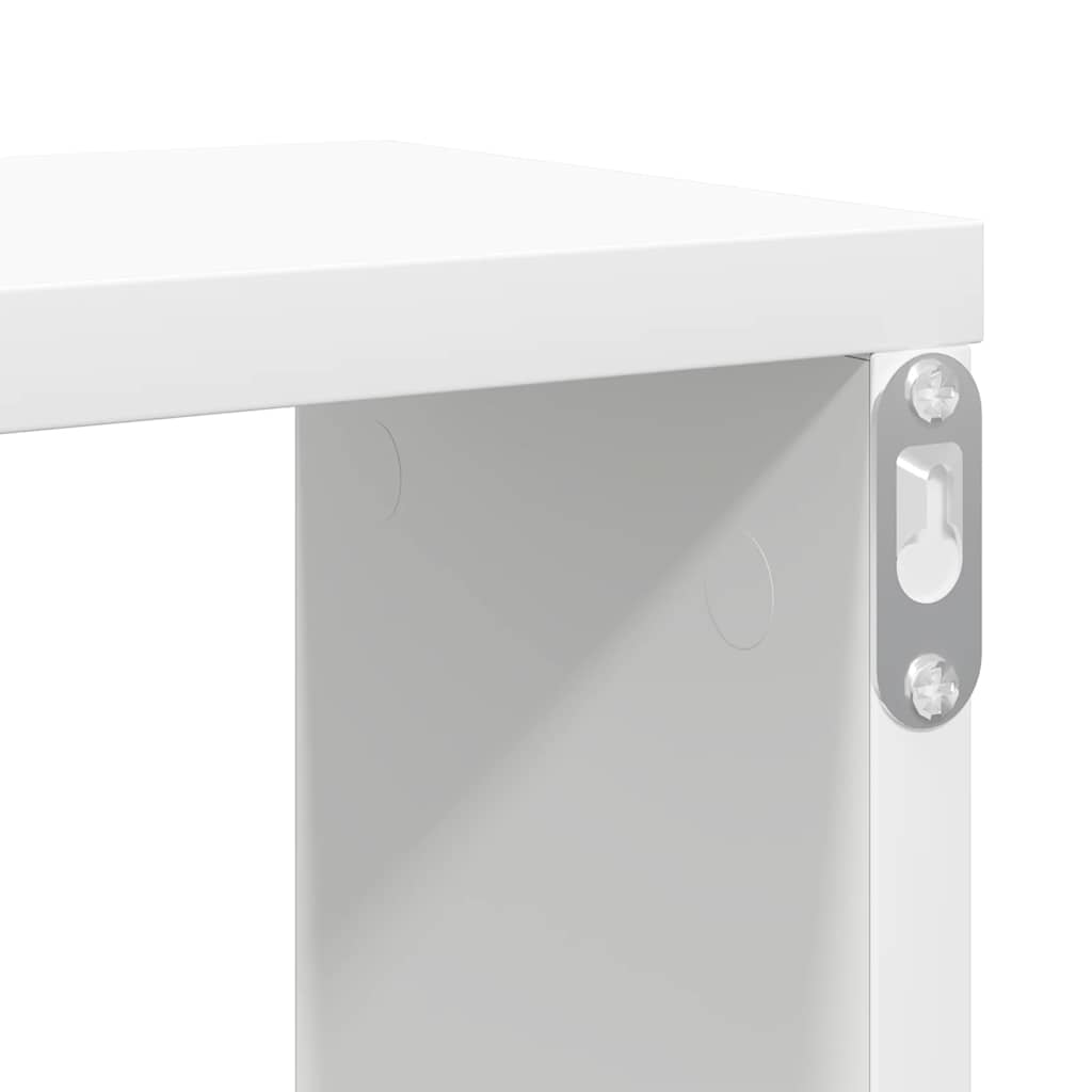 Würfelregale 4 Stk. Weiß 100x15x30 cm Holzwerkstoff