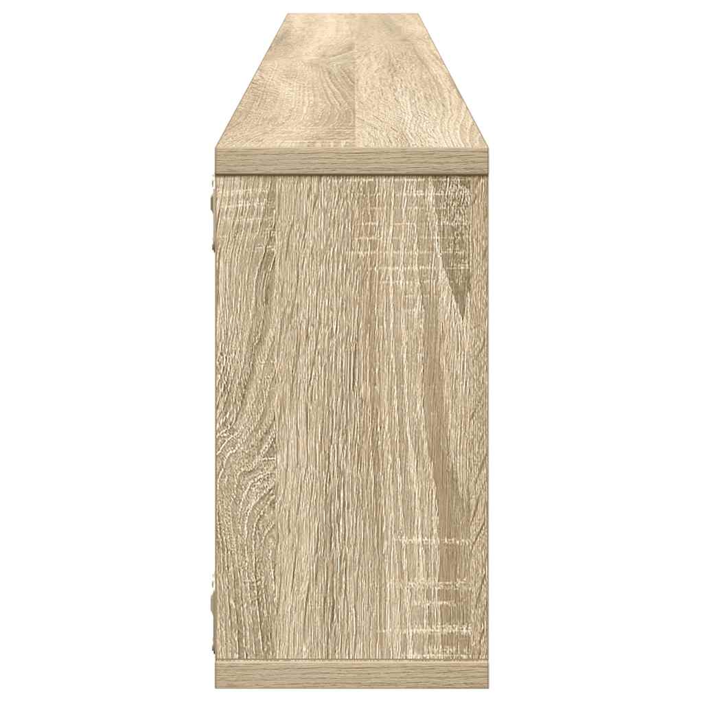 Würfelregale 2 Stk. Sonoma-Eiche 100x15x30 cm Holzwerkstoff