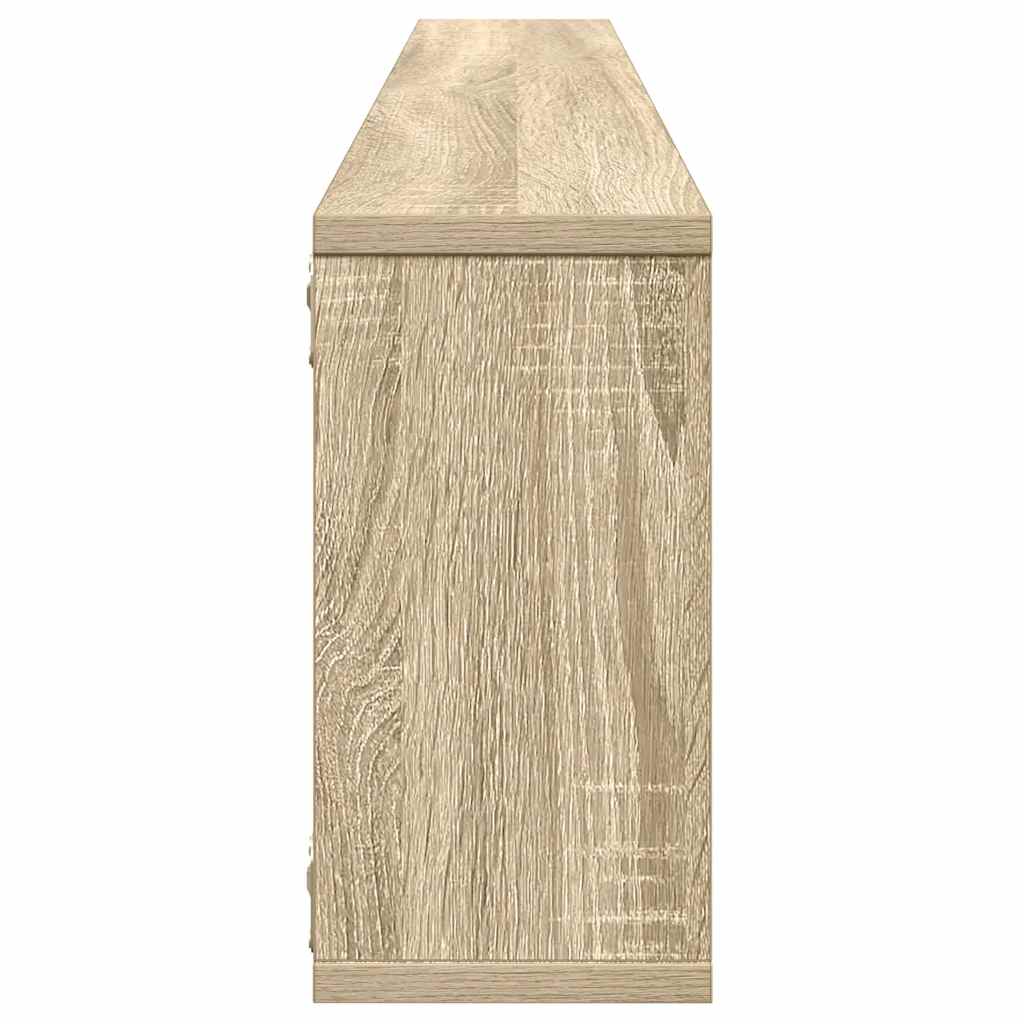 Würfelregale 4 Stk. Sonoma-Eiche 100x15x30 cm Holzwerkstoff