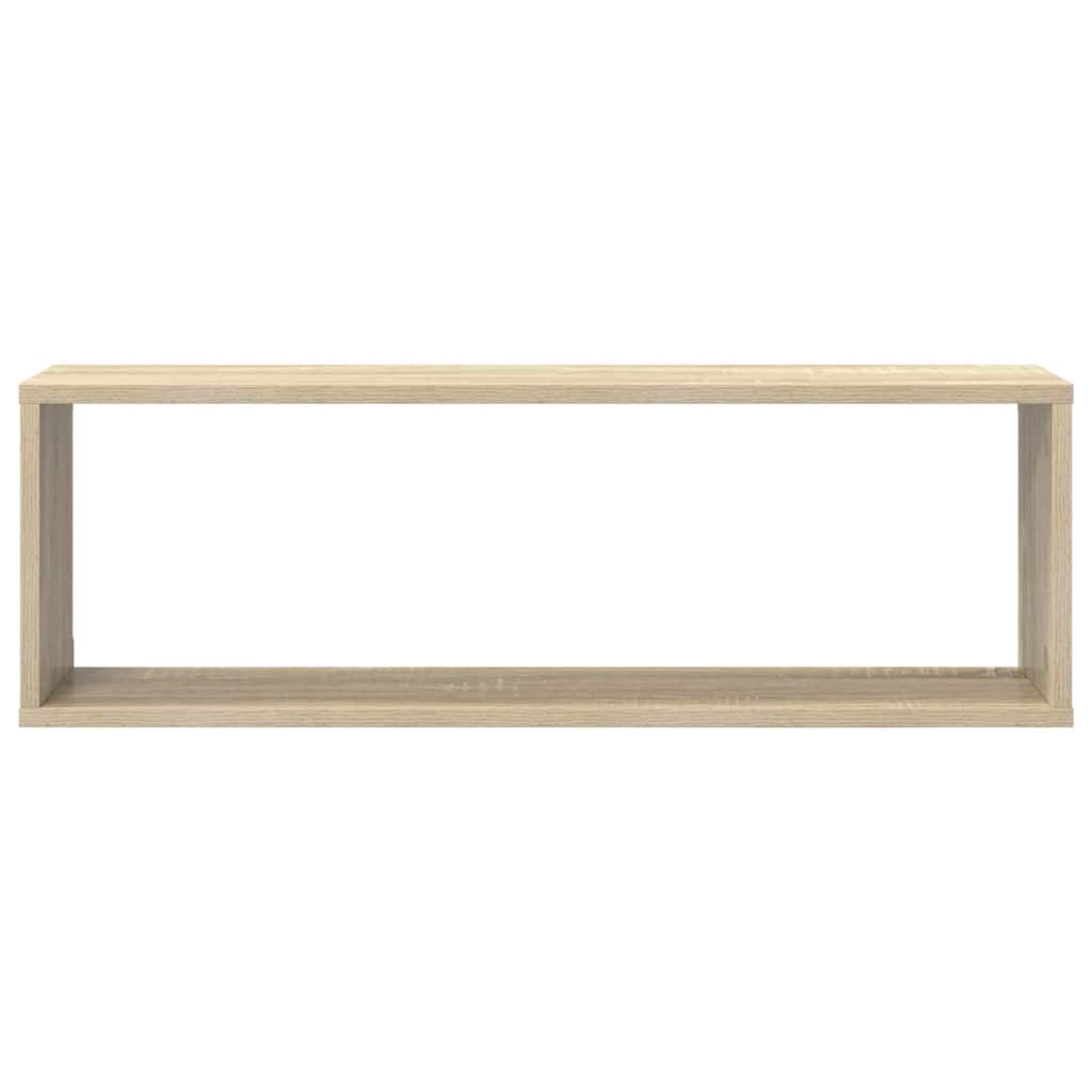 Würfelregale 2 Stk. Sonoma-Eiche 80x15x26,5 cm Holzwerkstoff