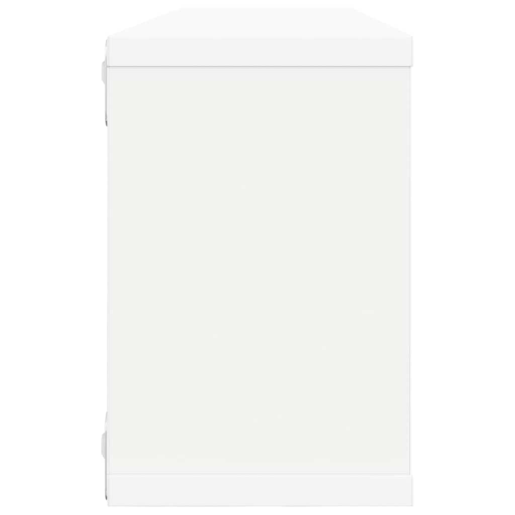 Würfelregale 4 Stk. Weiß 60x15x23 cm Holzwerkstoff