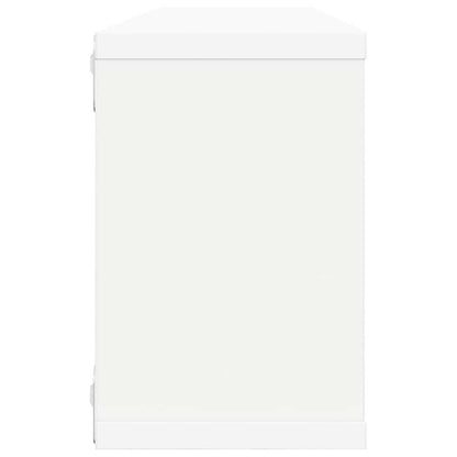 Würfelregale 4 Stk. Weiß 60x15x23 cm Holzwerkstoff