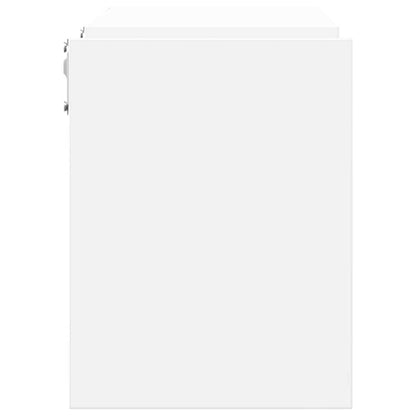 Wandregale 2 Stk. Weiß 100x15x20 cm Holzwerkstoff