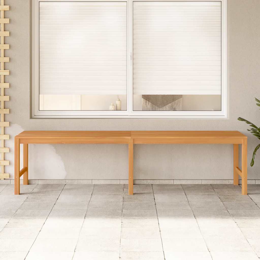 Gartenbank 180 cm Massivholz Teak