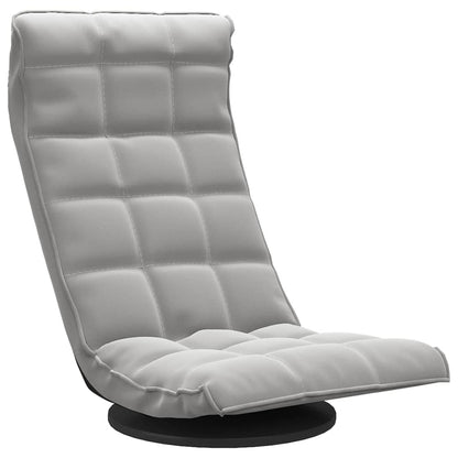 Bodenstuhl Drehbar Hellgrau Samt