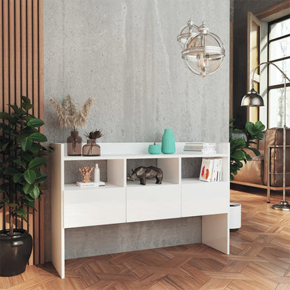 Sideboard Hochglanz-Weiß 105x30x70 cm Holzwerkstoff