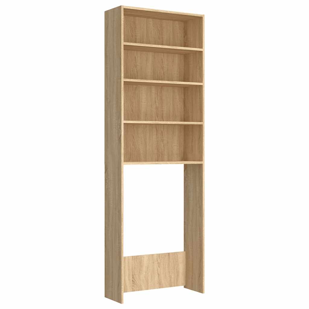 Waschmaschinenschrank Sonoma-Eiche 64x24x190 cm