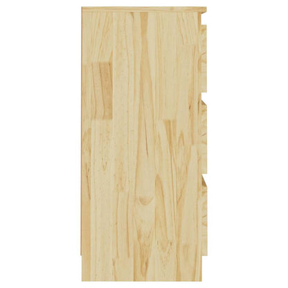 Nachtschrank 40x29,5x64 cm Massivholz Kiefer