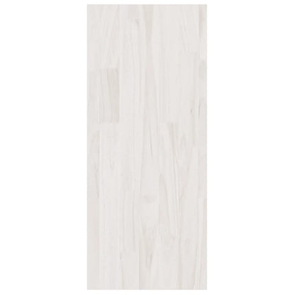 Bücherregal Raumteiler Weiß 100x30x71,5 cm Massivholz Kiefer