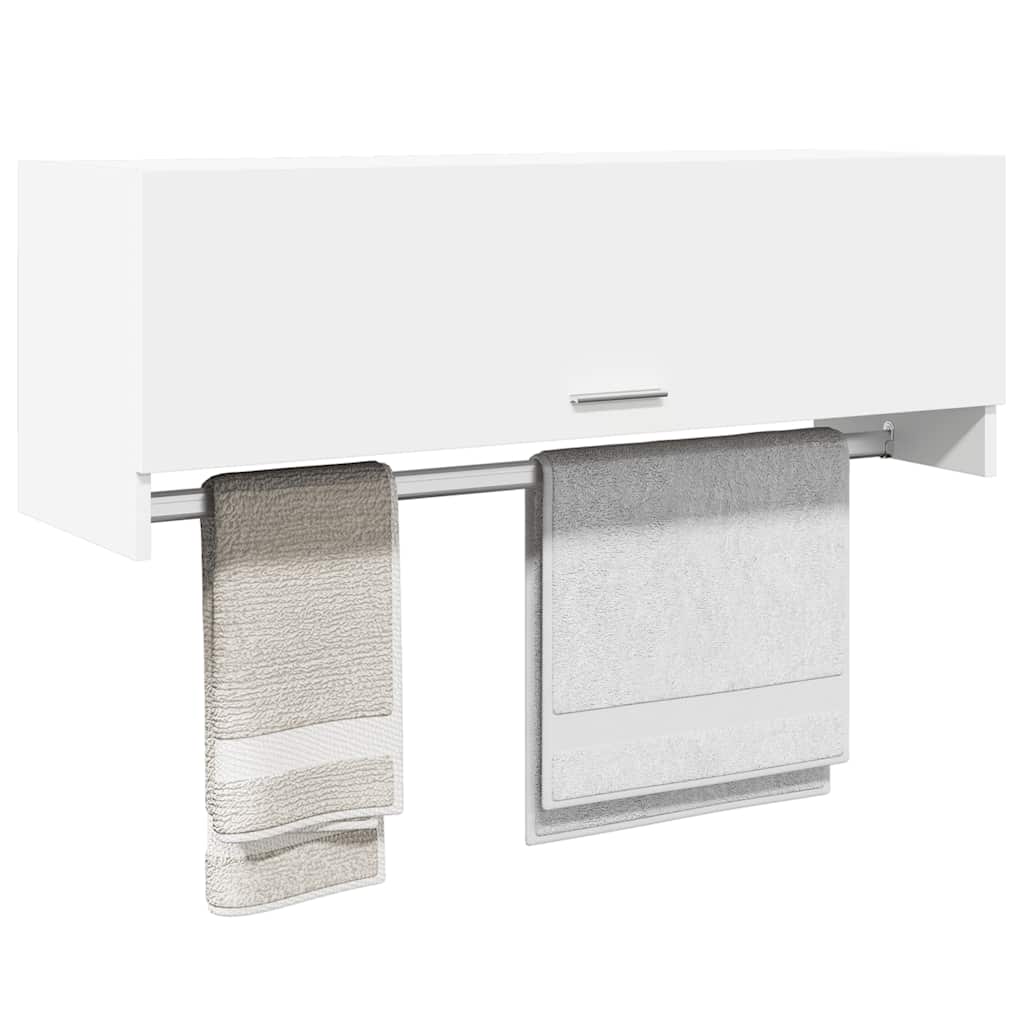 Kleiderschrank Weiß 100x32,5x35 cm Holzwerkstoff