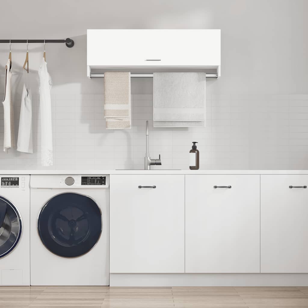 Kleiderschrank Weiß 100x32,5x35 cm Holzwerkstoff