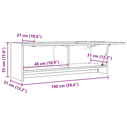 Kleiderschrank Sonoma-Eiche 100x32,5x35 cm Holzwerkstoff