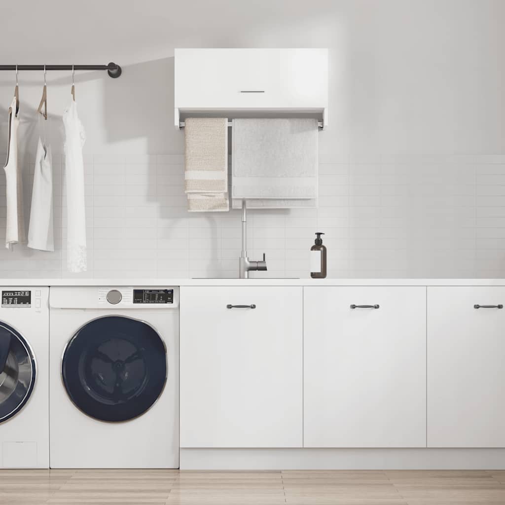 Kleiderschrank Weiß 70x32,5x35 cm Holzwerkstoff