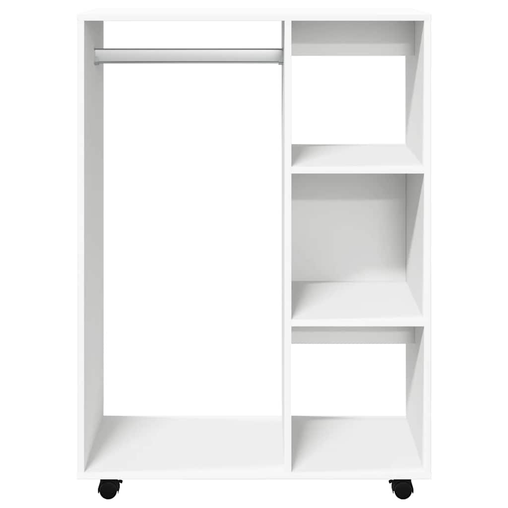 Kleiderschrank Weiß 80x40x110 cm Holzwerkstoff