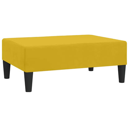 Fußhocker Gelb 78x56x32 cm Samt