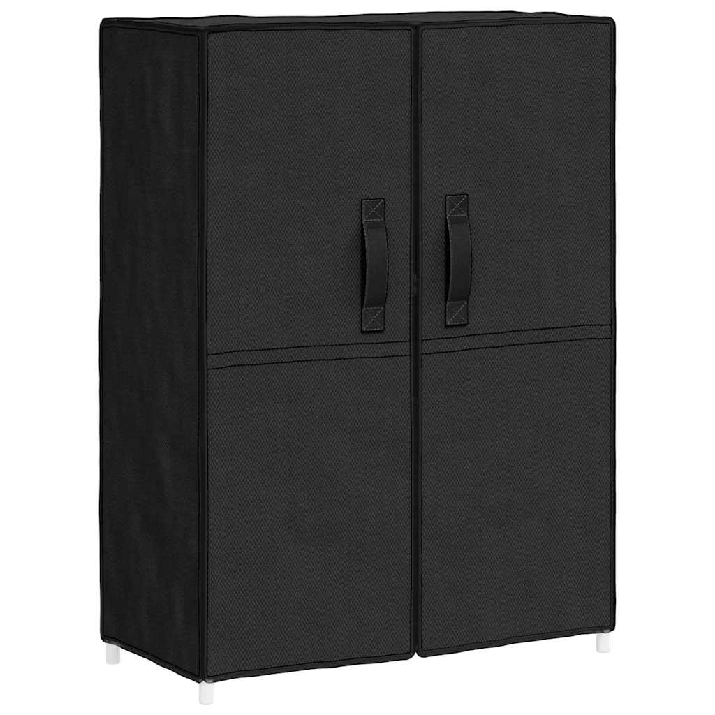 Schuhschrank Schwarz 60x28x90 cm Stoff
