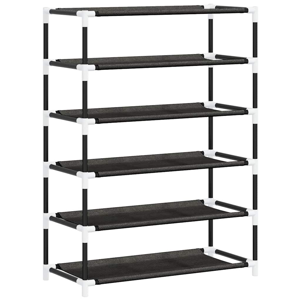 Schuhschrank Schwarz 60x28x90 cm Stoff