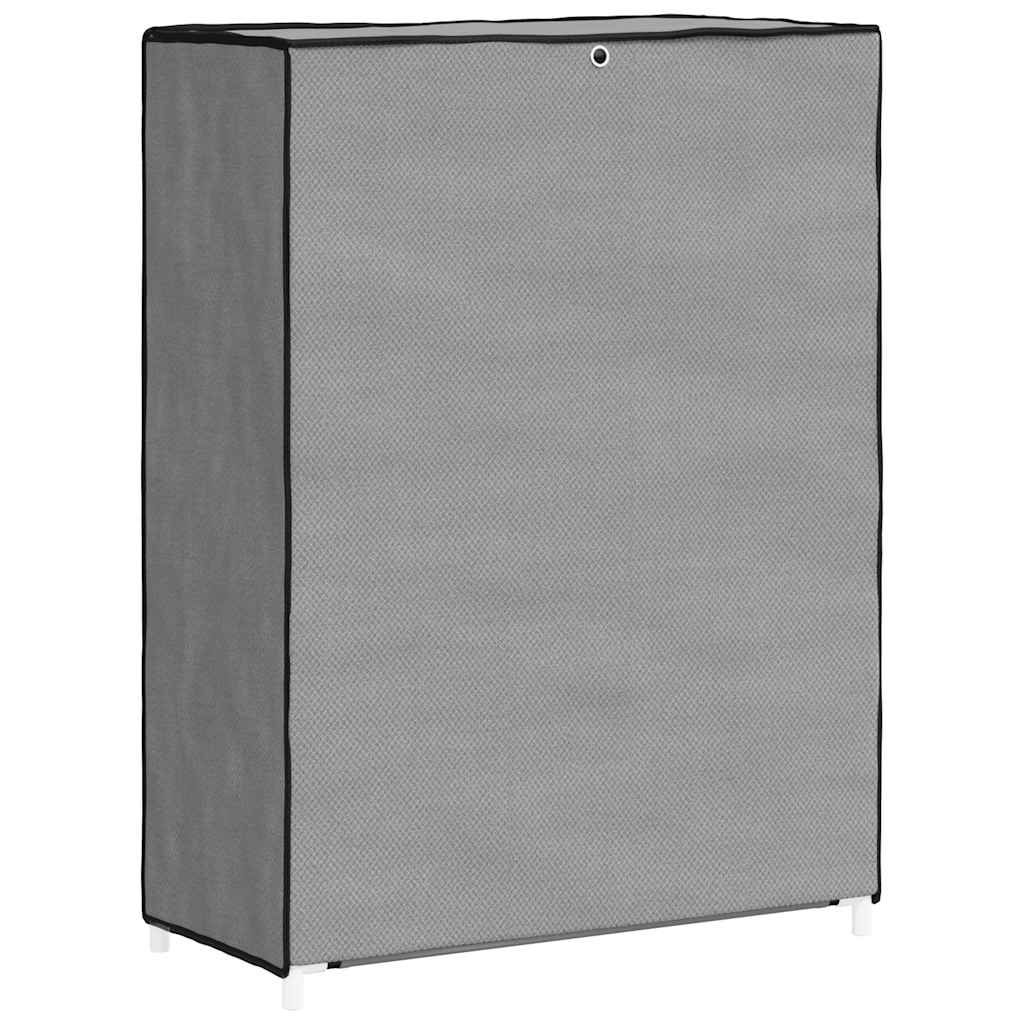 Schuhschrank Grau 60x28x90 cm Stoff