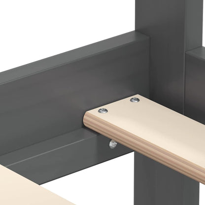 Tagesbett Grau Massivholz Kiefer 90x200 cm