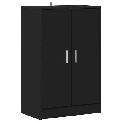 Schuhschrank Schwarz 60x35x92 cm Holzwerkstoff