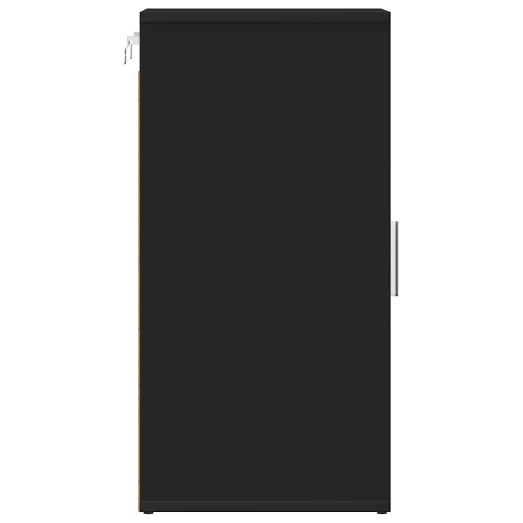 Schuhschrank Schwarz 32x35x70 cm Holzwerkstoff