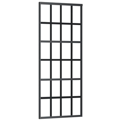 Schiebetür mit Beschlag ESG-Glas & Aluminium 76x205 cm